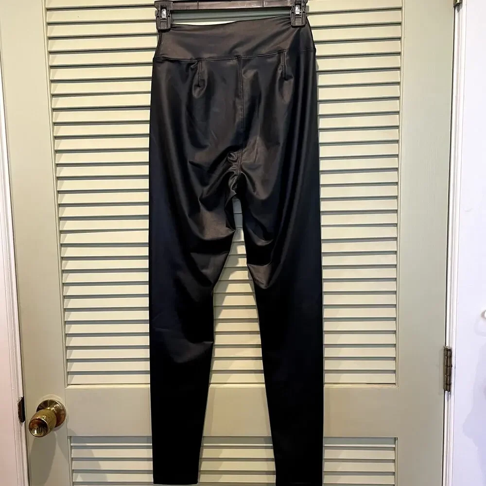 Aerie Offline Faux Leather Leggings NWT Med #boho #western - Picture 4 of 5